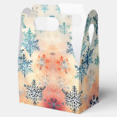 Vintages Schneeflocken-Muster - Gefälligkeitsbox Geschenkschachtel (Geöffnet)