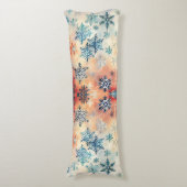 Vintages Schneeflockenmuster - Karosseriebild Seitenschläferkissen (Vorderseite Vertikal)