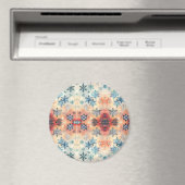 Vintages Schneeflockenmuster Magnet (In Situ (Geschirrspüler))