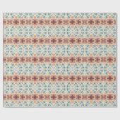 Vintages Schneeflockenmuster - Schleifpapier Geschenkpapier (Flach)