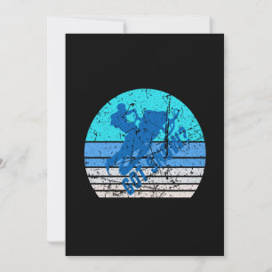 Vintages Schneemobil Einladung