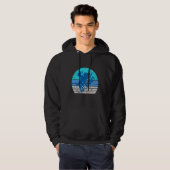 Vintages Schneemobil Hoodie (Vorne ganz)
