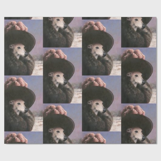 Vintages Schneepapier Geschenkpapier (Flach)