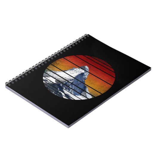 VINTAGES SCHNEESCHNEHMENSCHENWANDERGESCHENK NOTIZBLOCK (Linke Seite)