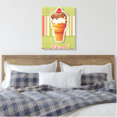 Vintages Schokoladeneis Leinwanddruck (Insitu (Schlafzimmer))