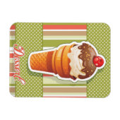 Vintages Schokoladeneis Magnet (Horizontal)