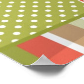 Vintages Schokoladeneis Poster (Ecke)