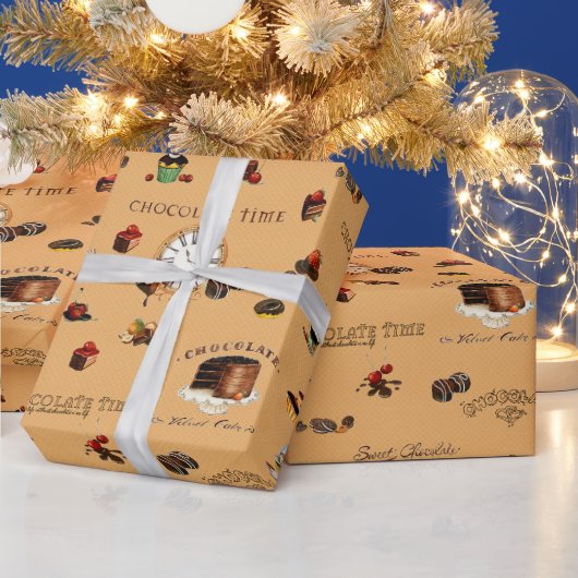 Vintages Schokoladenpapier Geschenkpapier (Feiertage)