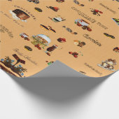 Vintages Schokoladenpapier Geschenkpapier (Ecke)