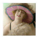 Vintages Schönheits-Bild Fliese (Vorderseite)