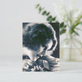 Vintages Schönheits-Franzose-Foto Postkarte (Stehend Vorderseite)