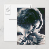 Vintages Schönheits-Franzose-Foto Postkarte (Vorne/Hinten)