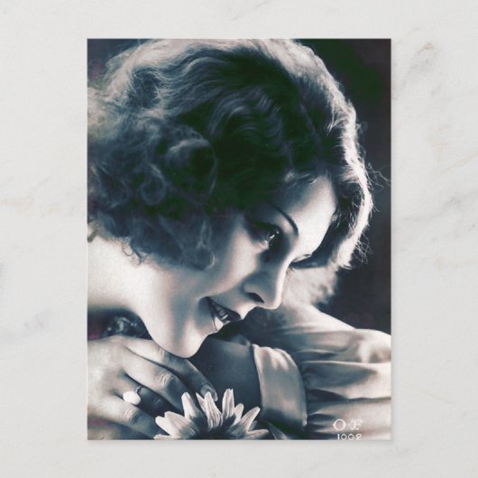 Vintages Schönheits-Franzose-Foto Postkarte (Vorderseite)