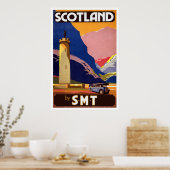 Vintages schottisches Reiseplakat Poster (Küche)