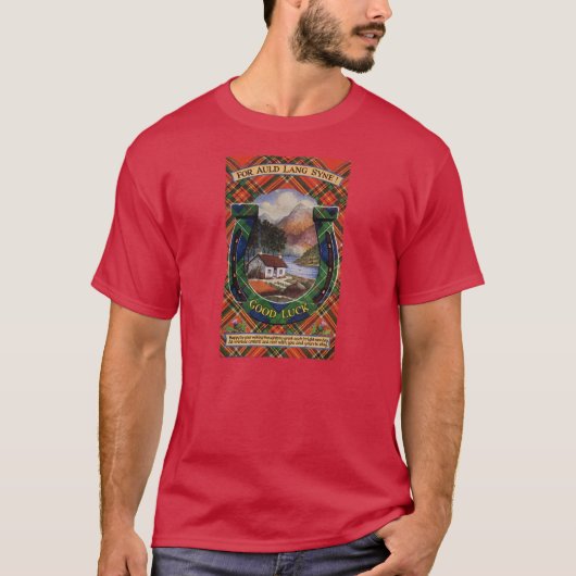 Vintages Schottland, Auld Lang Syne T-Shirt (Vorderseite)