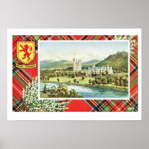 Vintages Schottland, Fraser, Royal Stewart, Balmor Poster
