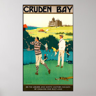 Vintages Schottland-Golf-Plakat Poster