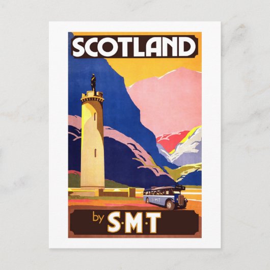 Vintages Schottland von SMT Travel Postcard Postkarte (Vorderseite)