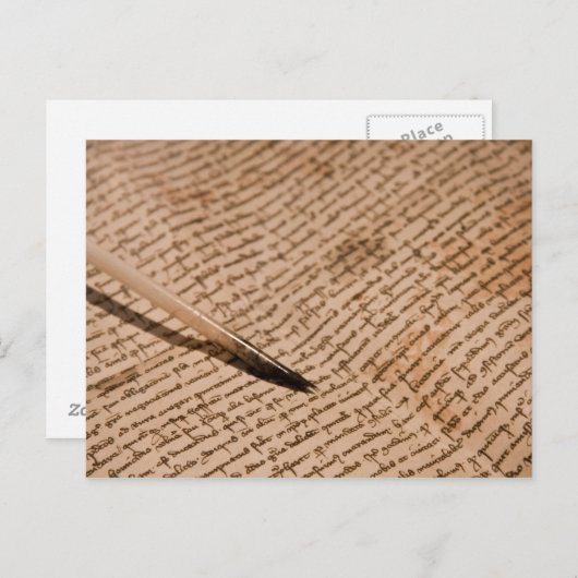 Vintages Schreiben Postkarte (Vorne/Hinten)