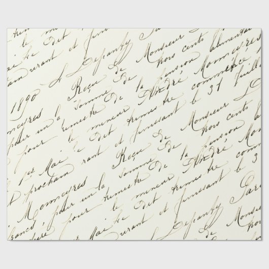 Vintages Schreibpapier Geschenkpapier (Flach)