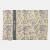 Vintages, schwarz-gelbes Tuch (Horizontal)