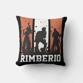 Vintages Schwarz/Orange-Konzert individuell anpass Kissen