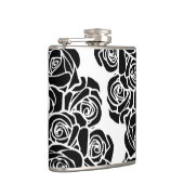 Vintages Schwarz-Rosa und Rose Flachmann (Rechts)