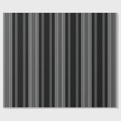 Vintages Schwarz-Weiß-Grafikmuster Geschenkpapier (Flach)