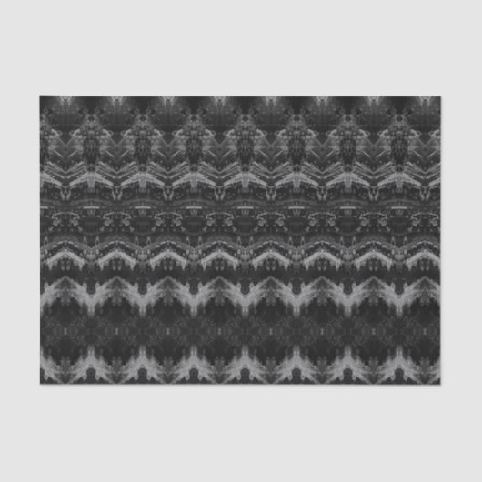 Vintages Schwarz-Weiß-Muster Seidenpapier (Vorderseite)