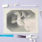 Vintages Schwarz-Weiß-Spinnpapier Seidenpapier (Handwerk)