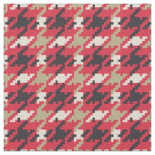 Vintages Schwarz-weißes Hahnentrittmuster karierte Stoff (Nahaufnahme)