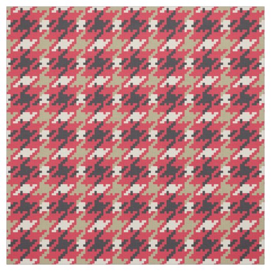 Vintages Schwarz-weißes Hahnentrittmuster karierte Stoff (Muster)