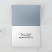 Vintages schwarzes Auto mit Regenbogen Karte (Innenseite)