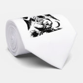 Vintages schwarzes Baphomet Krawatte (Gerollt)