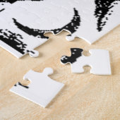 Vintages schwarzes Baphomet Puzzle (Seite)