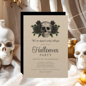 Vintages Schwarzes Bläschen Einladung