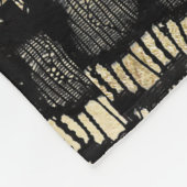 Vintages schwarzes elegantes französisches fleecedecke (Ecke)