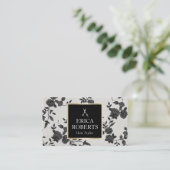 Vintages Schwarzes Meer Visitenkarte (Stehend Vorderseite)