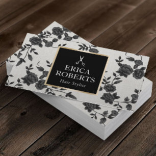 Vintages Schwarzes Meer Visitenkarte