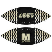 Vintages Schwarzes Monogramm Jahr Football (Paneele)