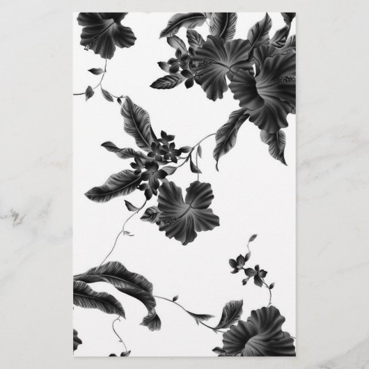 Vintages schwarzes Muster Flyer (Hinten)