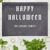 Vintages Schwarzes Piraten-Skull und KnochenHallow Geschirrtuch (Gefaltet)