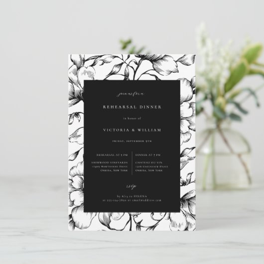 Vintages Schwarzes Probe Ankündigung (Stehend Vorderseite)