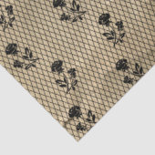 Vintages, schwarzes Spitzen-Dekopapier Seidenpapier (Ausschnitt)