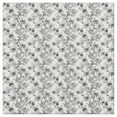 Vintages Schwarzes Toile Stoff (Muster)