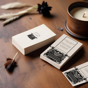 Vintages schwarzes u. weißes antikes visitenkarte