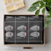 Vintages Schwarzes Weihnachtsdekouver Seidenpapier (Geschenk)