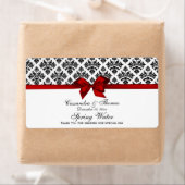 Vintages schwarzes weißes Flaschenetikett Rotes H- (Insitu)