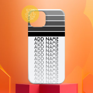 Vintages Schwarzweiß-Muster Case-Mate iPhone 14 Hülle