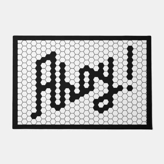 Vintages Schwarzweißschiff Fußmatte (Vorderseite)